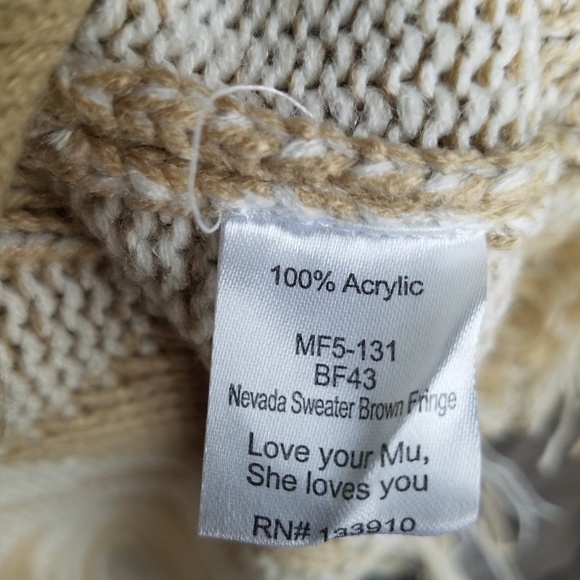 SMYM Nevada Fringe Sweater size XS NWT - Picture 7 of 7